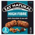 Eat Natural Fibre Packed Dark Chocolate & Sea Salt Bars 3 x 45g