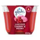 Glade Large Candle Cherry & Peony Air Freshener 224g