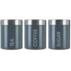 Premier Housewares Grey Liberty Canisters - Set of 3