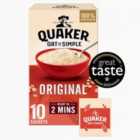 Quaker Oat So Simple Original Porridge Sachets Cereal 10 per pack