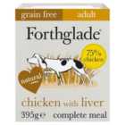 Forthglade Adult Grain Free Chicken, Liver and Veg Wet Dog Food 395g