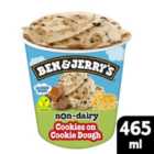 Ben & Jerry's Non Dairy Vegan Cookies on Cookie Dough Caramel Ice Cream Tub 465ml