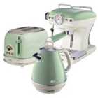 Ariete ARPK5 Vintage Toaster/Kettle/Espresso Maker - Green