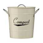 Premier Housewares Compost Bin With Plastic Inner Bucket - Cream
