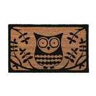 Premier Housewares Natrual Coir Doormat - Owl