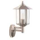 Pacific Lifestyle Metal Pagoda Wall Light - Brushed Steel