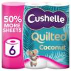 Cushelle Ultra Quilted Coconut Toilet Roll 6 per pack