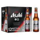 Asahi Super Dry Beer Lager Bottles 12 x 330ml