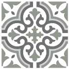 Wickes Melia Sage Patterned Ceramic Wall & Floor Tile - 200 x 200mm - Sample