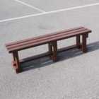 NBB Recycled Plastic Backless 150cm Bench - Brown