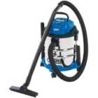 Draper 1250W 230V Wet and Dry Vacuum Cleaner with Stainless Steel Tank – 20L