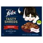 Felix Tasty Shreds Farm Selection in Gravy Wet Cat Food 12 x 80g