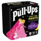 Huggies Pull-Ups Trainers Night Girls Nappy Pants, Size 5-6+ (2-4 Yrs) 18 per pack