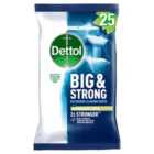 Dettol Big & Strong Antibacterial Bathroom Cleaning Wipes 25 per pack
