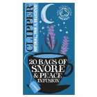 Clipper Snore & Peace Organic Chamomile Lemon Balm & Lavender Tea Bags 20 per pack
