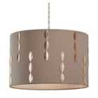 Village At Home Louie Light Shade - Beige/Copper