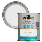 Wilko Quick Dry Chalk White Furniture Paint 750ml