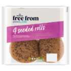 Morrisons Free From Seeded Rolls 4 per pack