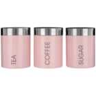 Premier Housewares Pink Liberty Canisters - Set of 3