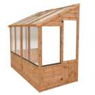 Mercia Wooden 8 x 4ft Traditional Lean To Greenhouse