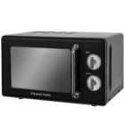 Russell Hobbs RHRETMM705B 700W 17L Manual Retro Microwave - Black