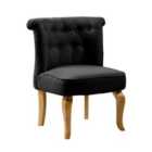 Penryn Fabric Accent Chairs Pair Black