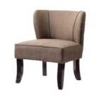 Bilston Pair Of Fabric Accent Chairs Light Brown