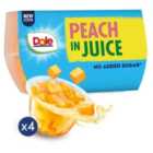 Dole Peaches In Juice Fruit Pots Multipack 4 x 113g