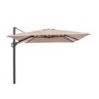 Platinum Challenger T2 3.5 x 2.6m Parasol (base not included) - Taupe