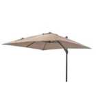 Platinum Challenger T2 3m Square Parasol (base not included) - Taupe
