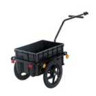Reiten Cargo Trailer Bike with Carrier Utility Luggage - Black