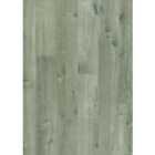 Aquanto Dark Grey Oak effect Laminate Flooring Sample