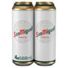 San Miguel Premium Lager Beer 4 x 568ml