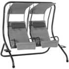 Outsunny 2 Seater Swing Seat - Grey