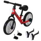 Reiten Kids Balance Training Bike with Stabilizers - Red