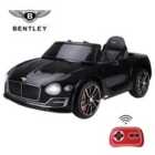 Reiten Kid Bentley Electric Ride On Car with LED Lights, Music & Parental Remote Control - Black