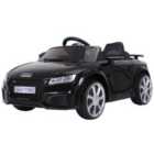 Reiten Kids Audi TT RS Ride On Car with Remote, Headlights & MP3 Player - Black