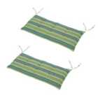 Outsunny Striped Bench Cushions - 2 Pack