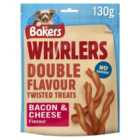 Bakers Whirlers Bacon & Cheese Dog Treats 130g