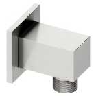 Wickes Square Shower Wall Outlet - Chrome