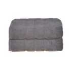 Allure Hotel Pair of Hand Towels - Charcoal