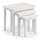 Cleo Nest Of Tables Pure White Finish