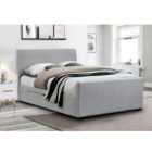 Capri Fabric Bed With Drawers Light Grey King