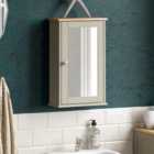 Bath Vida Priano 1 Door Mirrored Wall Cabinet - Grey