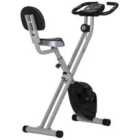 Homcom Magnetic Resistance Exercise Bike Foldable With Lcd Monitor Adjustable Seat