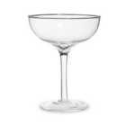 Wide Slender Gin Glass, Clear, Set of 2 - Clear