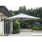 Garden Must Haves Wall Mounted Cantilever Parasol and Cover (base not included) - Grey