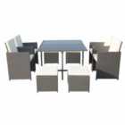 Royalcraft Cannes 8 Seater Cube Set - Grey