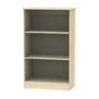 Ready Assembled Goodland Three Tier Bookcase White and Oak Effect