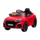Reiten Audi RS Q8 6V Kids Electric Ride On Car Toy with Remote, USB, MP3 & Bluetooth - Red